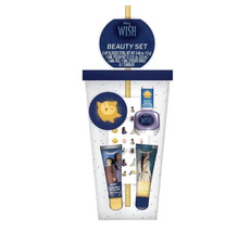 Disney Wish Beauty Set Tumbler With Straw Lip Gloss Nail Polish Nail File New