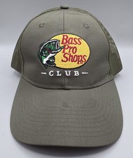 Bass Pro Shops Hat Cap Snap Back Mens One Size Green Club Fish Trucker Outdoor