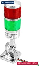 12-24v Led Stack Tower Warning Light 2 Layer W Buzzer Flashing Signal Beacon 12-24v Led Stack Tower Warning Light 2 Layer W Buzzer Flashing Signal Beacon