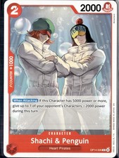 Shachi & Penguin OP14-006 Common The Azure Sea's Seven One Piece Near Mint