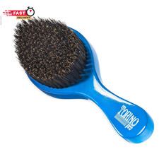 Torino Pro Wave Brushes by Brush King - Medium Curve Waves Brush 350 - Blue, Bo