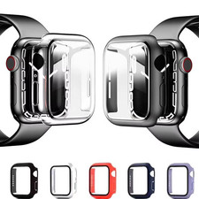 Apple Watch Case  Tempered Glass Screen Protector 40/41/42/44/45mm Series 4-9 S