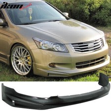Fits 08-10 Honda Accord Sedan Mugen Style Front Bumper Lip Spoiler Splitter Pu