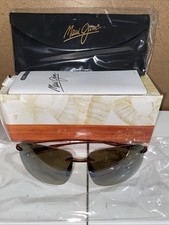 Maui Jim H422-26 Breakwall Sunglasses Rootbeer Frame / HCL Bronze Polarized Lens