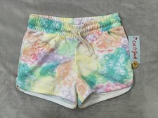 Cat Jack Shorts Girls Size M 8 Multicolor Tie-Dye Drawstring NWT