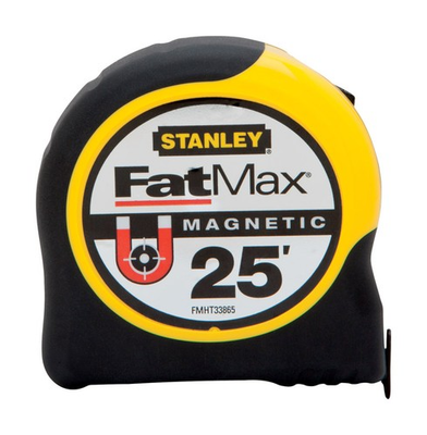 #ad Stanley FatMax FMHT33865L Durable Magnetic Tape Measure 25 L ft. x 1.25 W in. $36.21