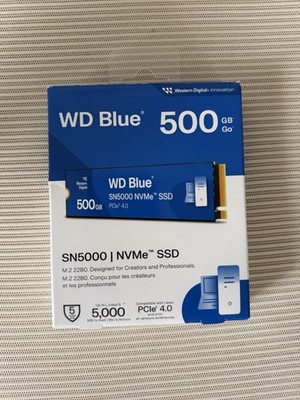 WD 500GB Blue SN5000 NVMe Internal Solid State Drive SSD WDS500G4B0E Brand New