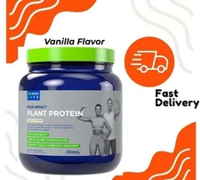 POWERLIFE High Impact Plant Protein Powder with 3000 MG of HMB (Flavor| Vanilla)