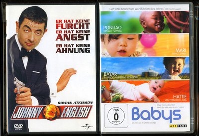 2 DVDs Thomas Balmès BABYS-Arthaus-DVD +Rowan Atkinson JOHNNY ENGLISH-DVD S. GUT