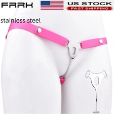Male Chastity Belt Stainless Steel Chastity Cages Lock Restraint Device for Men