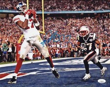 Plaxico Burress autographed signed 11x14 photo NFL New York Giants JSA COA