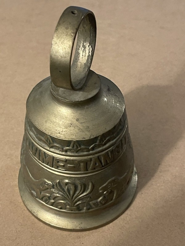 Vintage Monastery Church Brass Bell Latin VOCEM-MEAM-A-OVIME-TANGIT