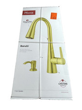 Pfister Barulli Pull-Down Kitchen Faucet w/ Soap Dispenser in Brushed Gold