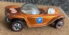 1968 USA Beatnik Bandit Vgc Orange Color Original Redline Die-cast Hotwheel