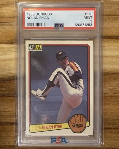 1983 Donruss Nolan Ryan #118 PSA 9 Mint Houston Astros HOF
