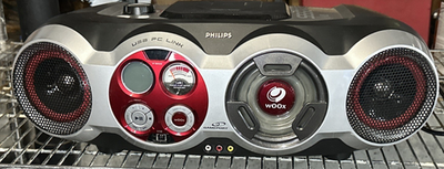 Philips AZ2555 CD Soundmachine Gameport Radio wOOx Sound Tested No