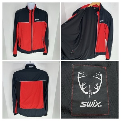 Swix Performance Zip Jacket Mens *Large Ski Gorp Red Hiking Outdoors Athleisure