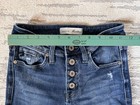 Kancan Jeans Women's 3/25 Blue Denim Distressed Buttonfly Petite Stretch — photo 9