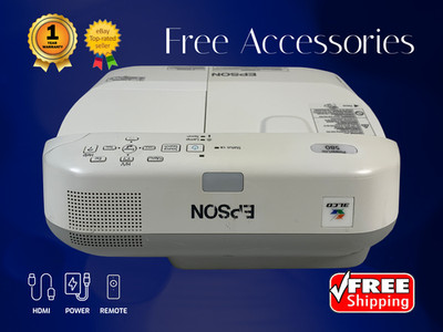 Epson PowerLite 580 3LCD Projector UST Long Lamp Life 3200 Lumens BYOD 4K w/Kit
