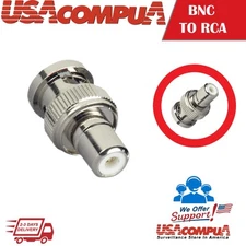 1 PCS RCA Female to BNC Male Cable COAX Connector Adapter for CCTV Camera