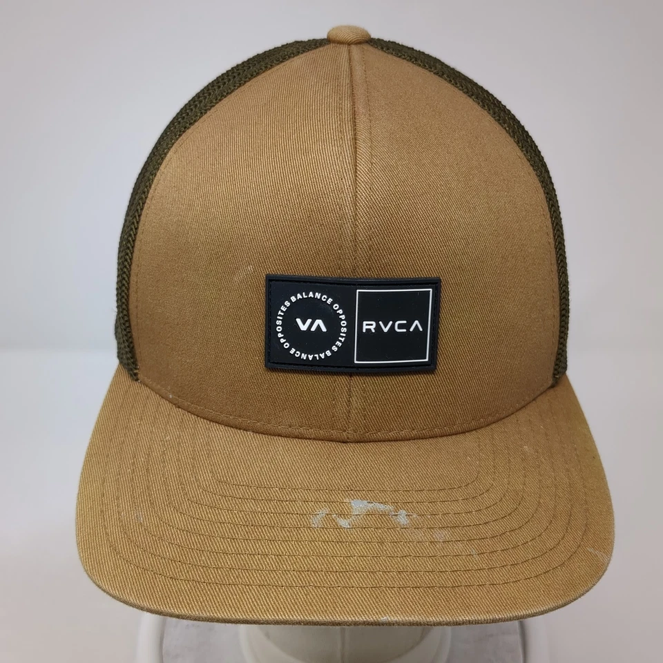 Sombrero de camionero VA RVCA Snapback marrón talla única ajustable 6 paneles 110 Flexfit Foto 2 de 4