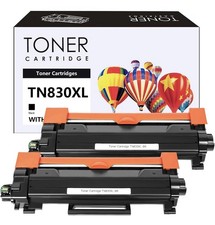 2PK TN830XL Toner Compatible for Brother TN830 XL DCP-L2640DW HL-L2405W L2465DW
