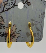 Gold Tone Hoop Earrings NWOT
