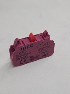 IDEC YW-E01 Contact Block, 1NC   For CW/YW 22 mm Operators   New, No Box