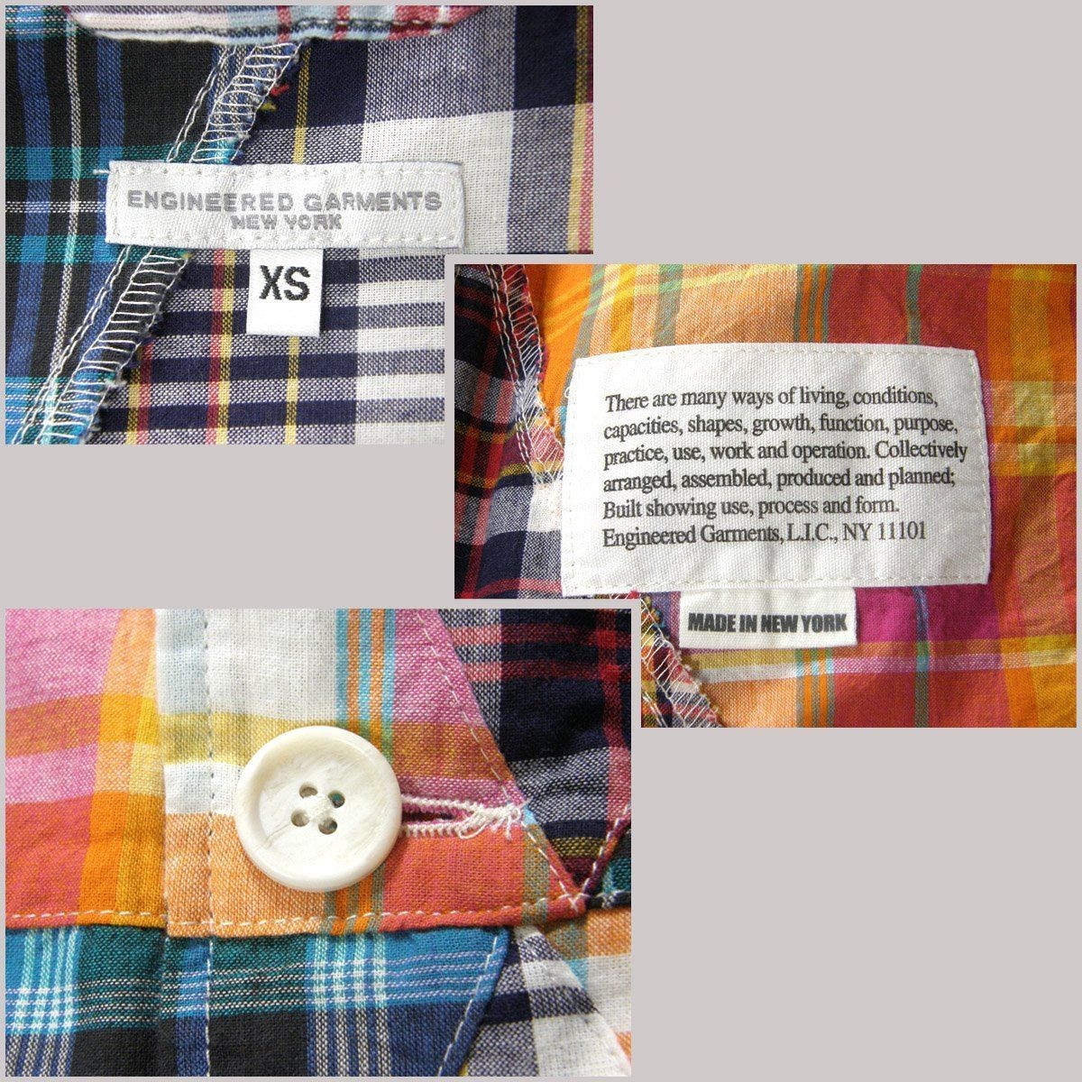 Engineered Garments Patchwork Jacket Made in USA … - image 10