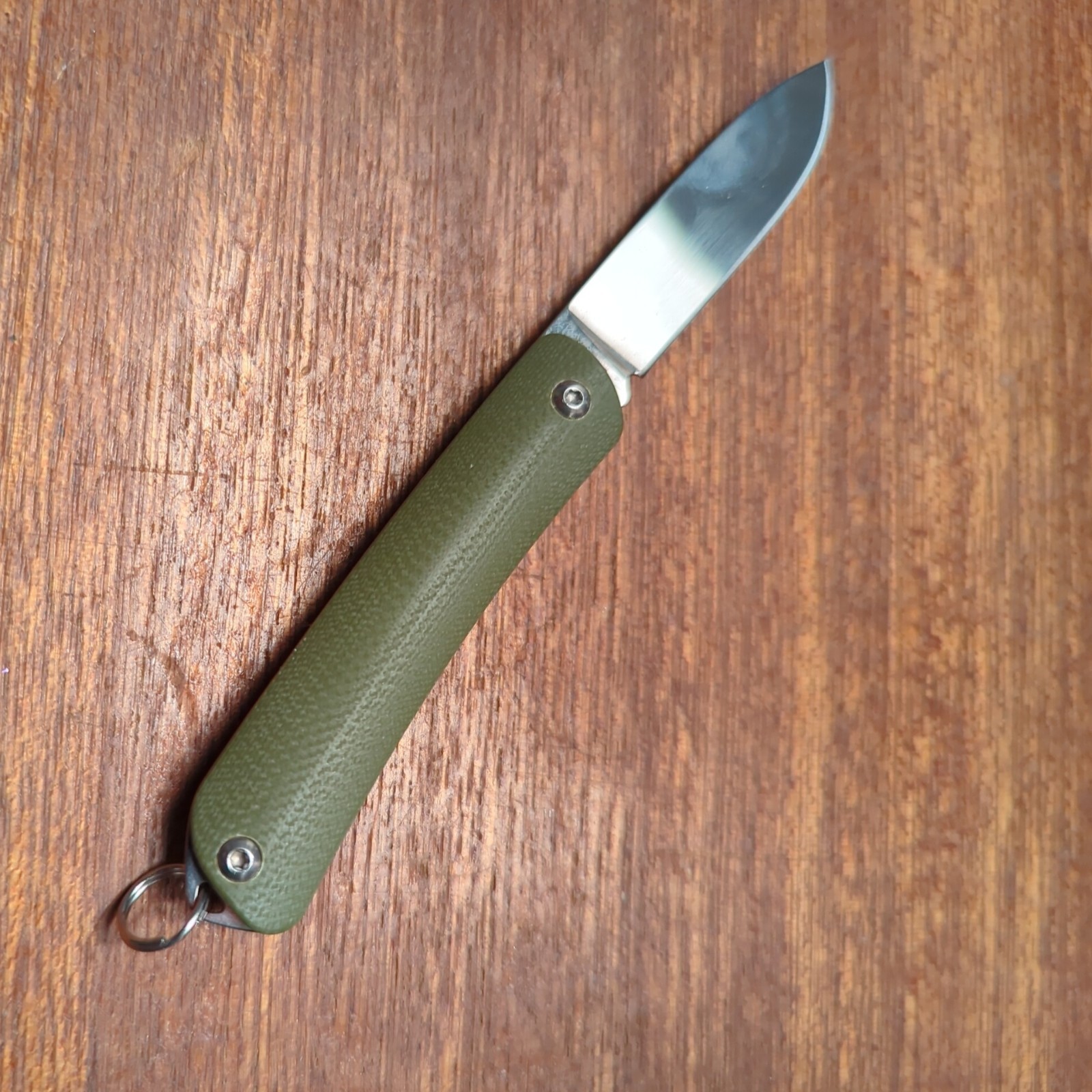 Boker Plus Single Blade Folding Pocket Knife keychain lanyard loop countycomm 