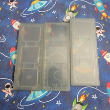 Lot of 3 OEM Nintendo DS Cartridge Hard Case Game Holder Each holds 3