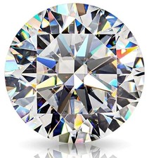 Certified Lab Grown Diamond 6Ct CVD Round Cut VVS1 Clarity Grade D Color Gemston