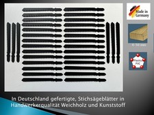 30 Stichs&auml;gebl&auml;tter mit T-Schaft Aufnahme f&uuml;r Weicholz und Kunststoff (4-50 mm)