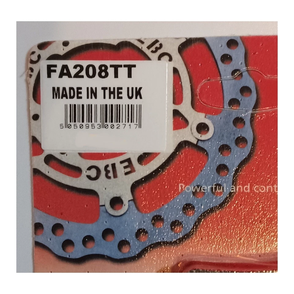 Pastillas de freno de disco traseras de carbono EBC (1 juego) para Husqvarna SM570R (2001 a 2004) Foto 3 de 4