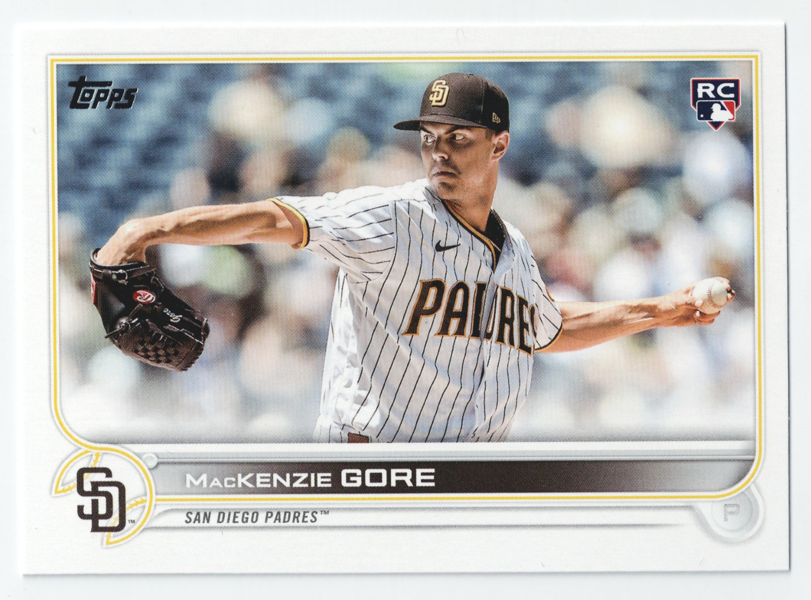 2022 Topps Update MacKenzie Gore Rookie RC Image Variation Short Print SP #US81