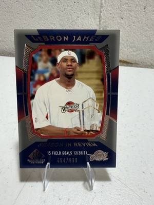 2004 Upper Deck SP Game Used Edition Season in Review Lebron James #148 454/999