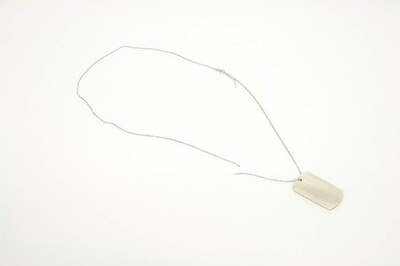 NWD $1795 Brunello Cucinelli Sparkly Monili Bead Logo Tag Pendant Necklace  W242