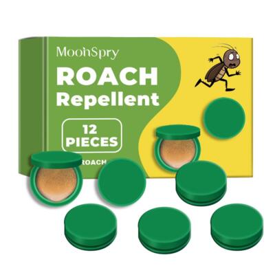 12Pcs Roach Repellent Enduring Effect Roach Bait Stations for Indoor/OutdoorUse