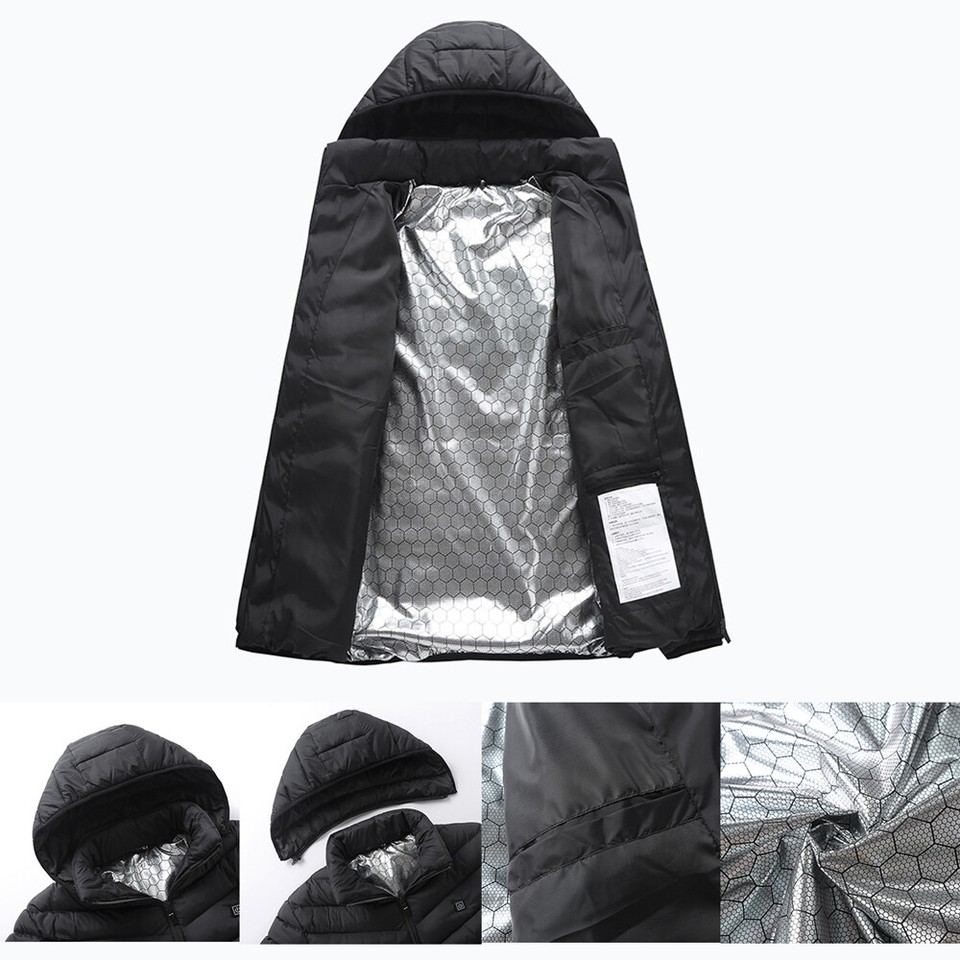 Heated Jackets for Men Women Winter Electric Heating Coat Washable with