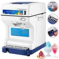 Electric Ice Crusher Shaver Shaving Snow Cone Maker Machine 265lbs/hr Commercial