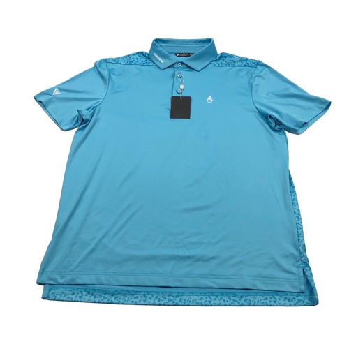 Polo Levelwear homme taille : Medium Golf Causal bleu nordique neuf avec étiquettes - Photo 1/11
