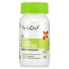 Organic Coleus Forskohlii Root Capsules FORSKOLIN For Weight Loss Health Heart