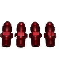 4an To 18 Npt Nitrous Oxide Fittings Red Set Of 4