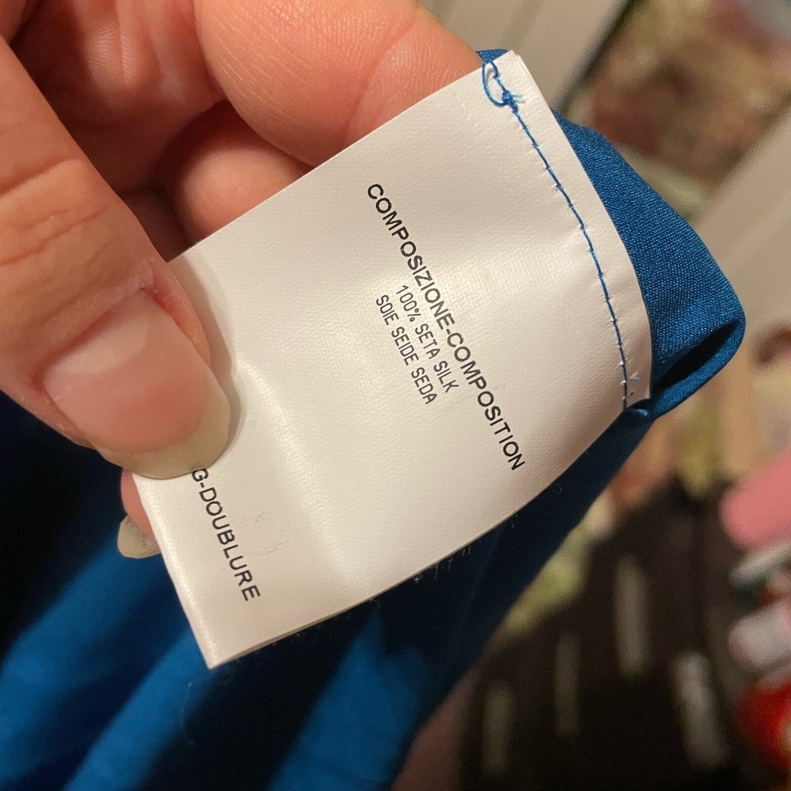 YVES SAINT LAURENT CAMICETTA DI SETA DONNA TAGLIA XS