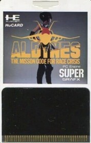 NEC PC Engine SG Hudson Aldynes HuCard Super Grafx Soft Video Game with Case