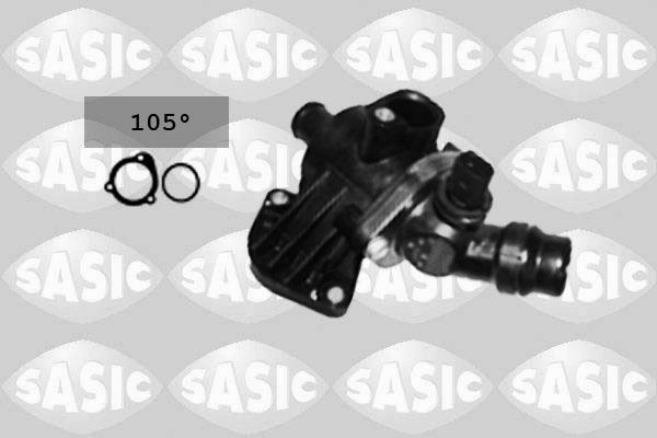 Thermostat d'eau pour Audi A3 2.0 FSI et Seat Leon en boîtier plastique noir