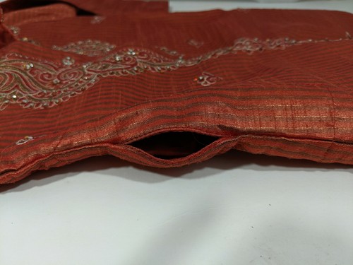 Indian Ethnic Wedding Dress Sherwani Copper Shirt Boys 3 Beaded Embroidery - Picture 10 of 13