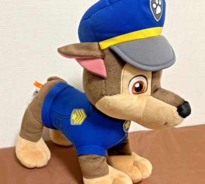 [BIG] Large PAW PATROL Chase He can stand alone Plush doll Stuffed toy NEW Japan