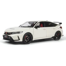 1:18 Scale Paudi Honda Civic Type-R 2023 FL5 White Diecast Model Car Gift