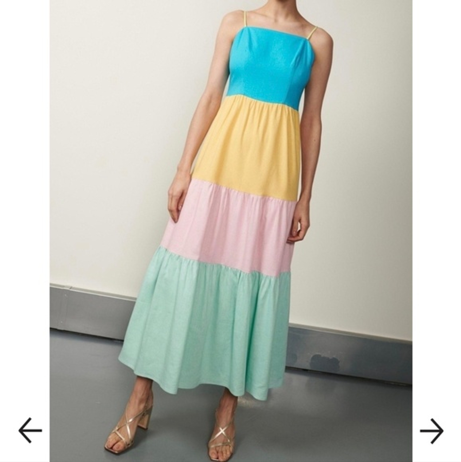 OLIVA RUBIN COLOR BLOCK TROUSERS main image 1